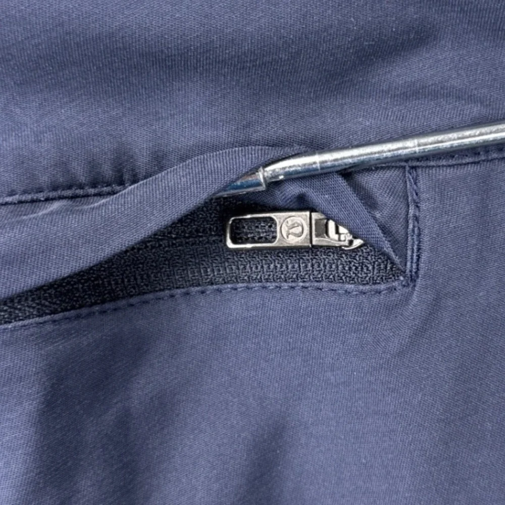 Lululemon Commission Slim Pant 38 Navy Blue Warpstreme Technical Chino Trousers